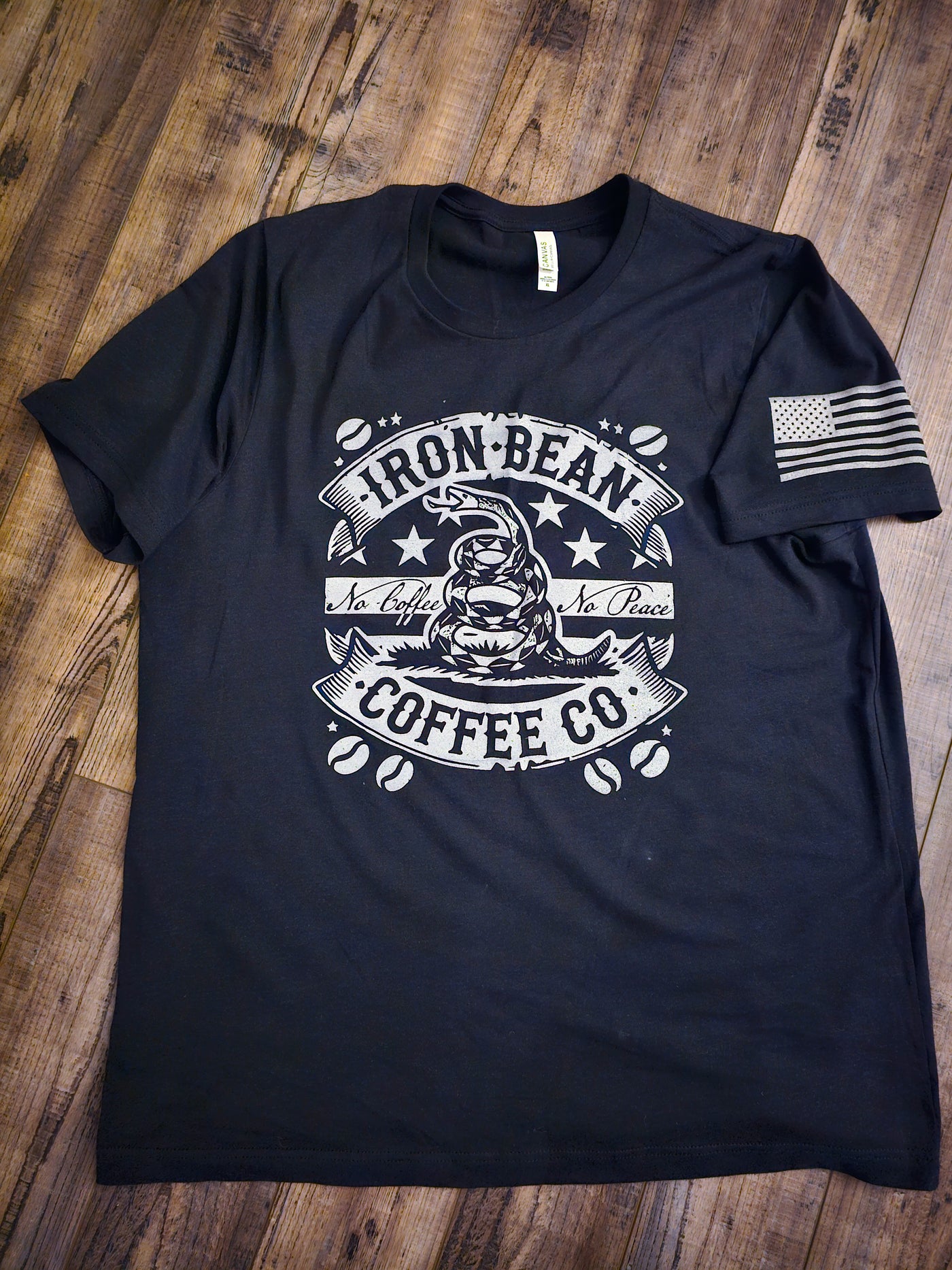 No Coffee No Peace Tee - Iron Bean Coffee Company