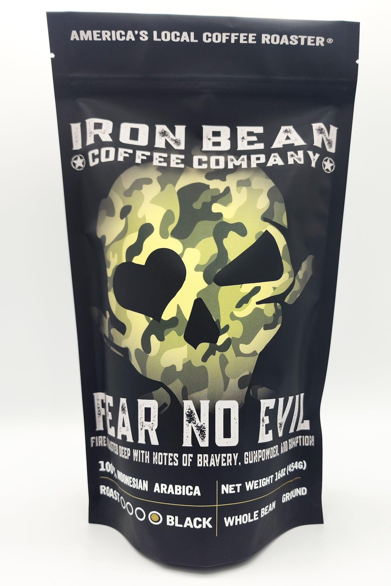 Fear No Evil™ - Black Roast - Iron Bean Coffee Company