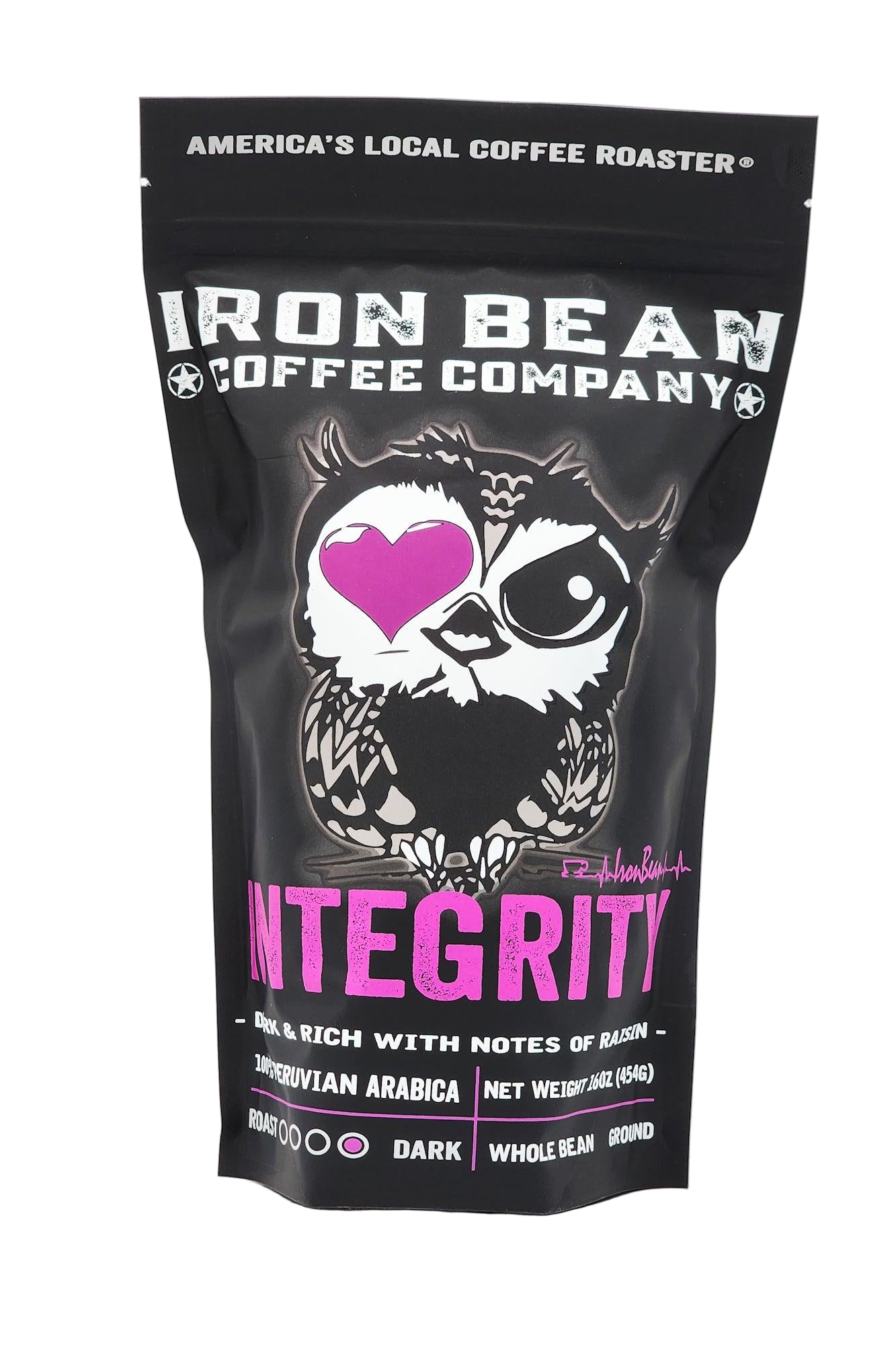 Integrity™ - Dark Roast 20.00% Off Auto renew - Iron Bean Coffee Company