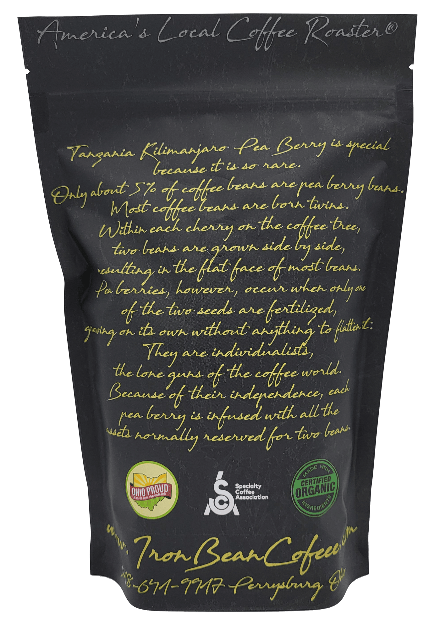 TANZANIAN PEABERRY - LIMITED EDITION - Iron Bean Coffee Company